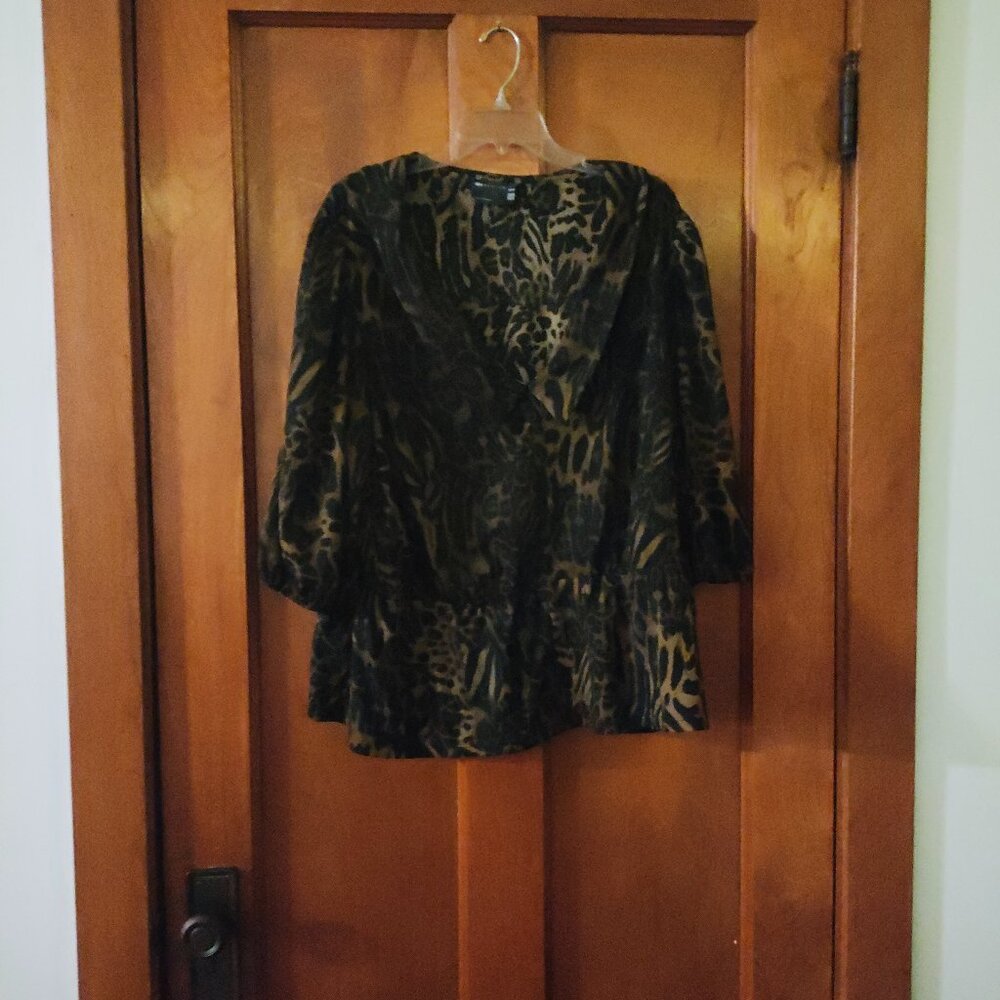 Animal print top